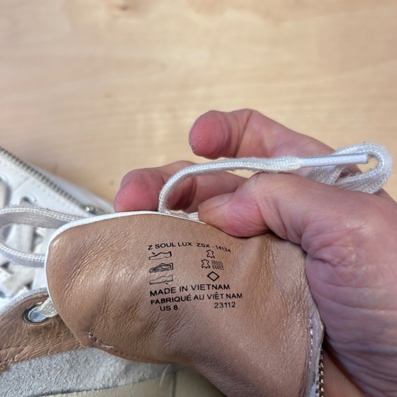 Taos Z-Soul Lux White and Silver Leather sneakers - Picture 12 of 12